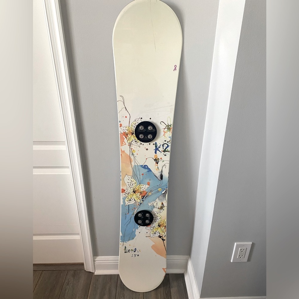 K2 Luna Snowboard, Burton boots and Burton Bindings